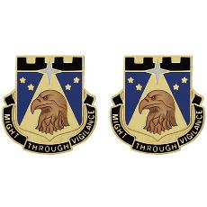 742nd Military Intelligence Battalion Unit Crest (Might Through Vigilance)